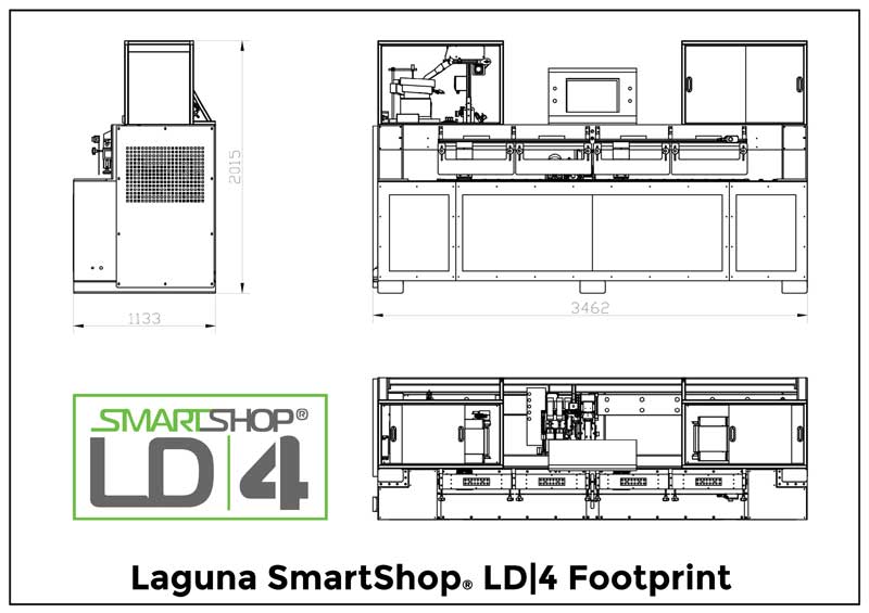 ld4 cnc footprint and dimensions
